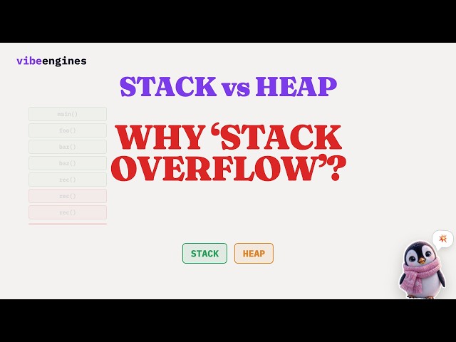 Stack vs Heap — Why "Stack Overflow" Is LITERAL