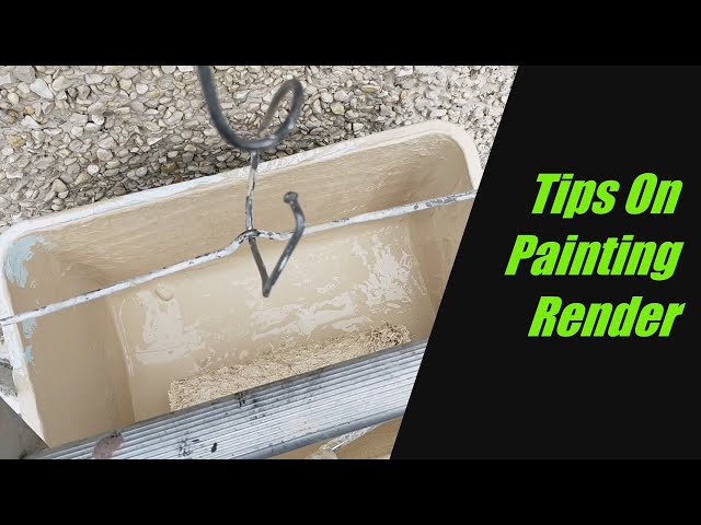 Applying Masonry Paint To Pebbledash By Roller