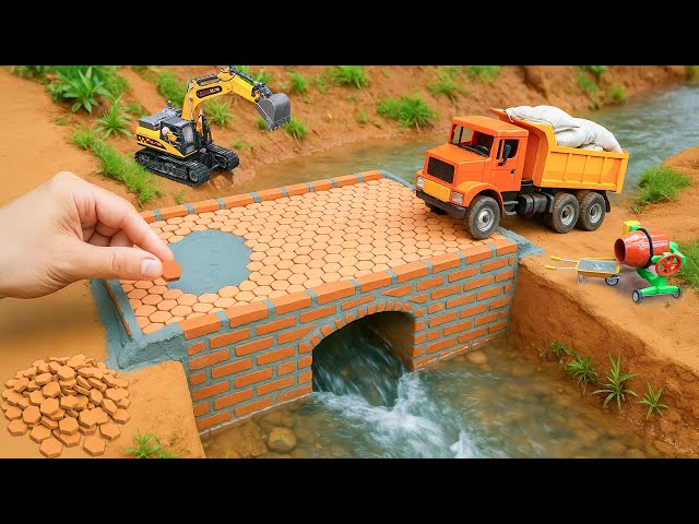 Bridge Collapse Accident - Incredible DIY Mini Truck Bridge Construction | @MinMinTractor