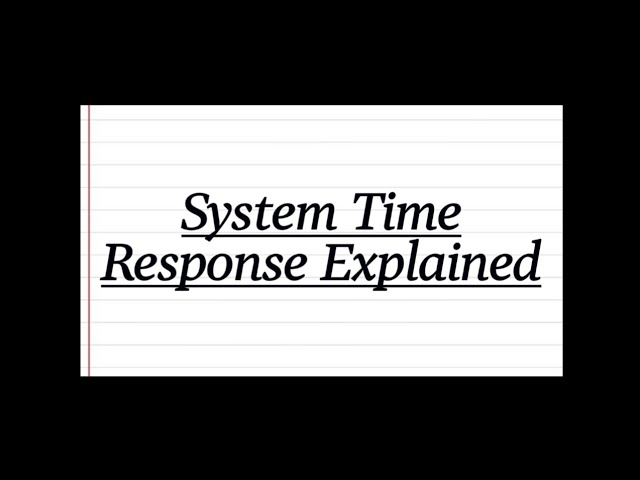System Time Response Made Easy | Control Systems Basics