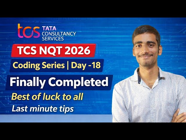 TCS NQT 2026 Coding Series Day 18 | Most Asked Coding Question with Solution