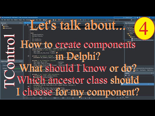 Delphi: Building components in VCL framework - Visual TControl - 04