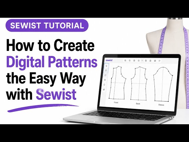 SEWIST tutorial. How to create digital Patterns the easy  way