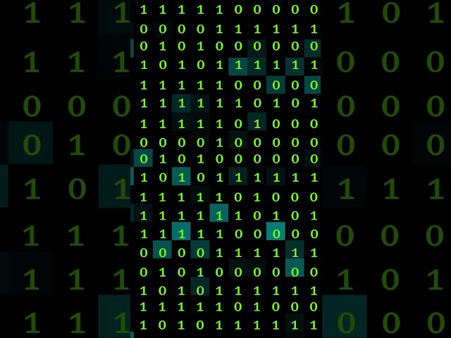 Binary Code Background Loop | Tech & Data Concept | Abstract Motion Video Background Stock Footage