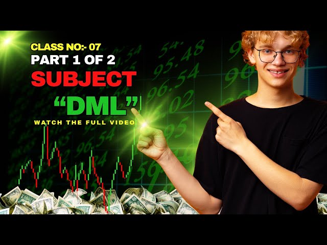 Insert, Update, Delete একসাথে শিখুন | DML Commands Explained in Bangla |  Class No- 07 Part 1 of 2🖥️