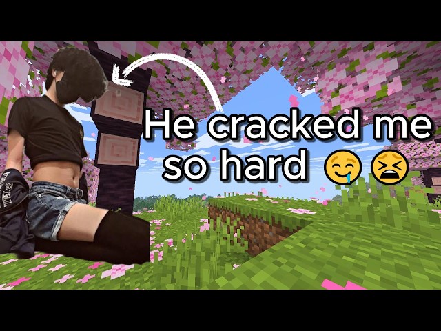 Minecraft but I get cracked by a femboy if I take damage