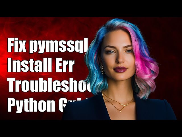Fixing pymssql Installation Errors: Troubleshooting Guide for Python Users