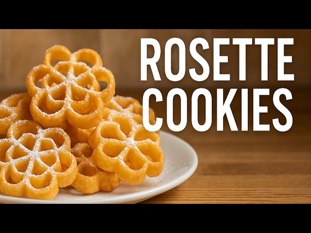 Rosette Cookies Recipe and Directions