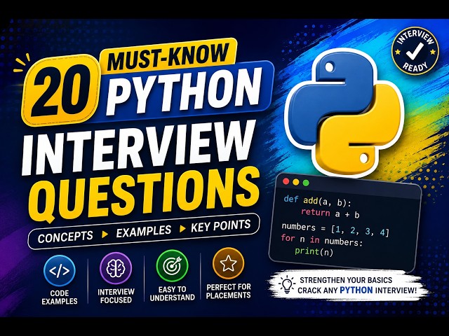 Mostly asked python interview questions #python  #interview #questions #programming #pythontutorial