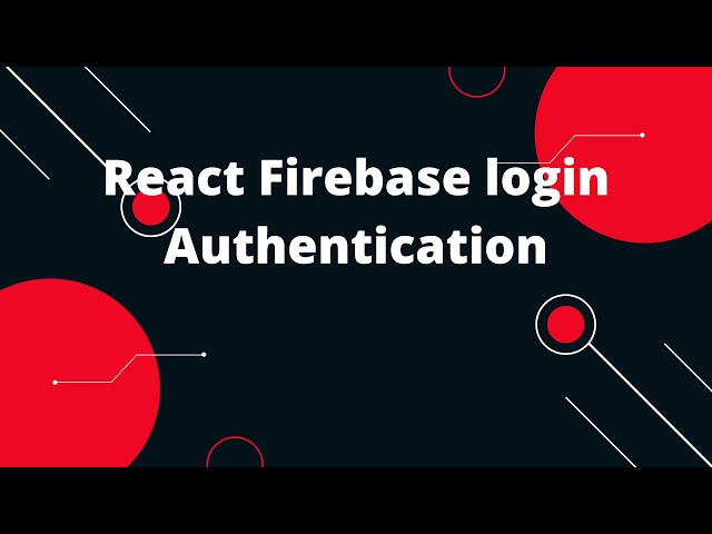 Level Up Your Login Security with React + Firebase! | React Firebase login Authentication
