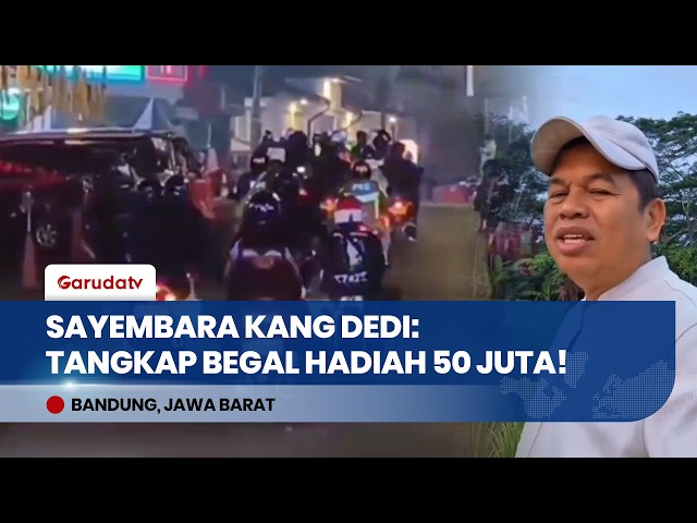 Bandung Mugging Emergency: West Java Governor Dedi Mulyadi Offers Up to Rp50 Million Reward!