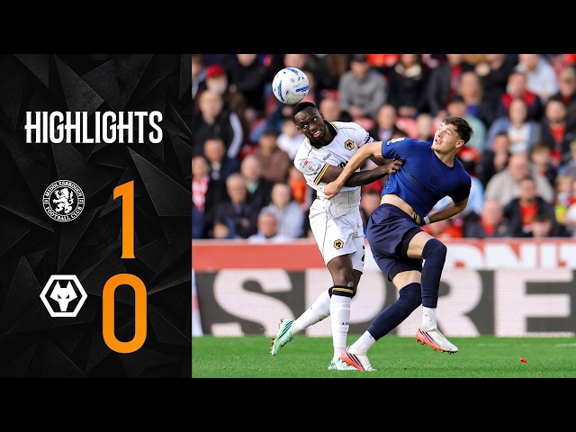 Defeat at the Riverside | Middlesbrough 1-0 Wolves | Highlights