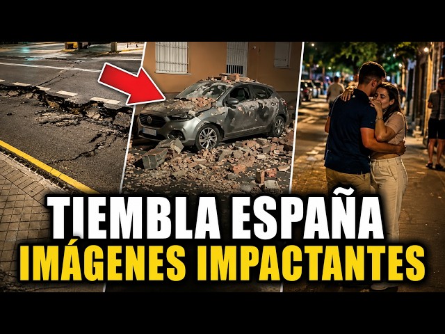 EARTHQUAKE IN SPAIN: SHOCKING FOOTAGE OF THE 5.2 TREMOR IN GRANADA