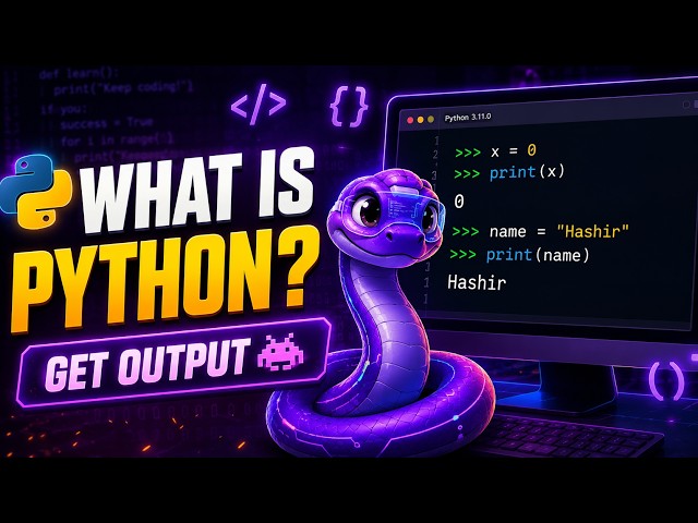 Lets see what is python and how to get output from it 👾