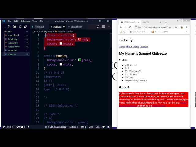 Technify   CSS3 Specificity & sizing