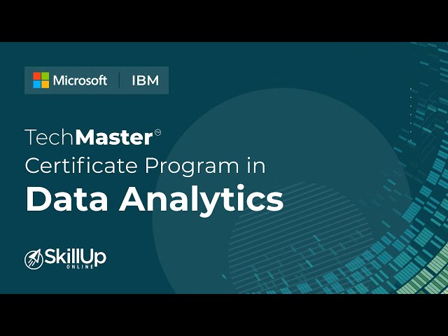 TechMaster Certificate Program in Data Analytics