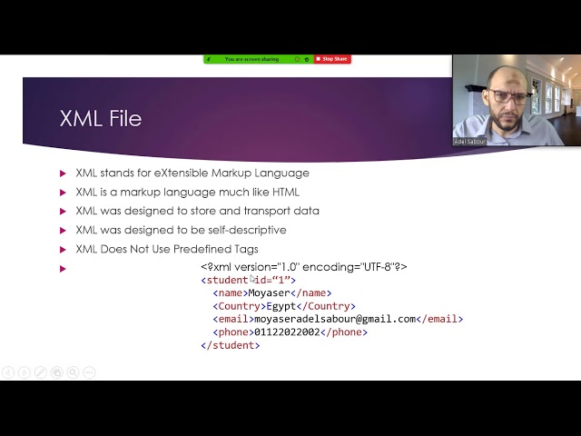31 Python Handling Data Course XML files Introduction to XML, create first xml file
