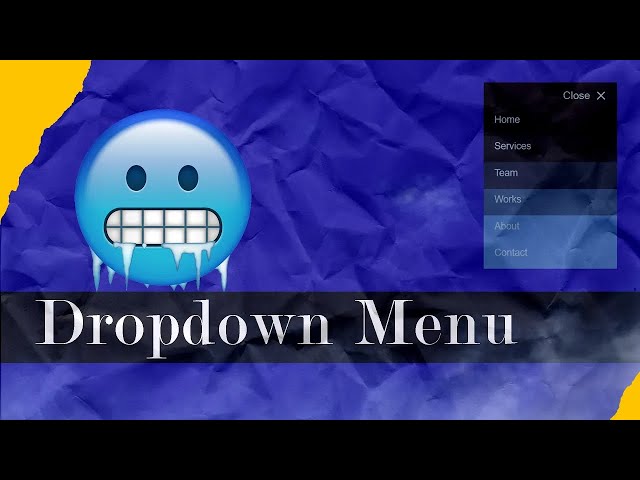 How To Make a Dropdown Navigation Menu Using HTML & CSS & JAVASCRIPT😜