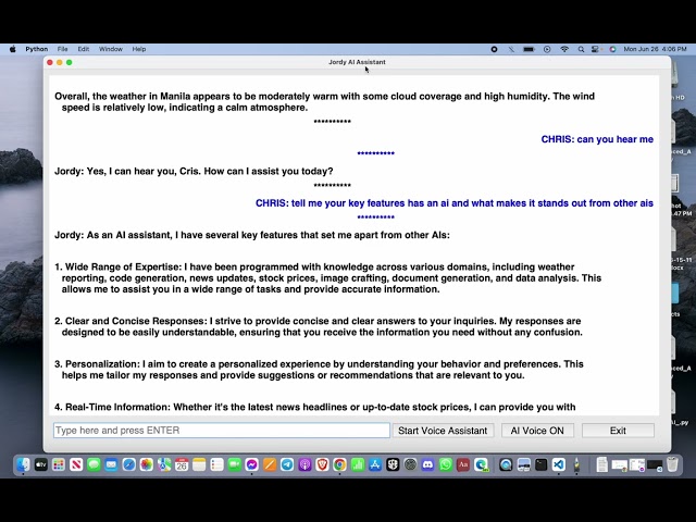 Discover the Multifaceted Capabilities of Jordy AI Assistant: New Features Update as of 06/26/2023.