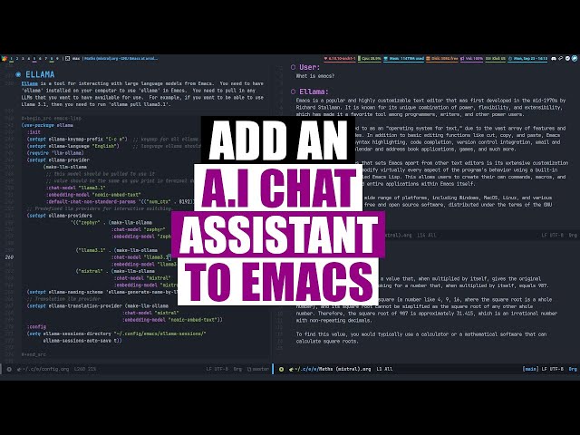Adding Artificial Intelligence To Emacs