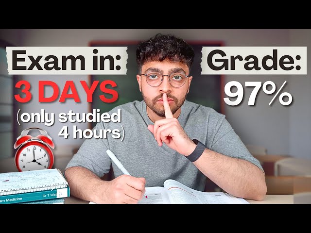 How to Cram 4 Months of Studying in 4 Hours (I'll delete this if you don't get A*s)
