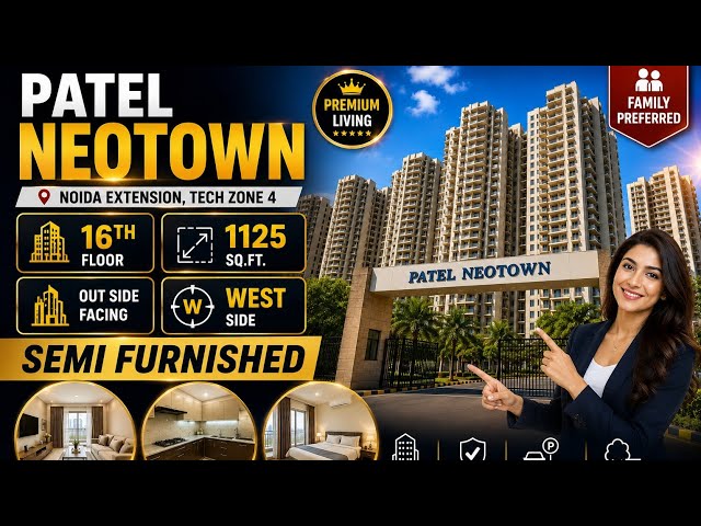 🏡 PATEL NEOTOWN📍 Noida Extension | Tech Zone 4📞 Call/WhatsApp: 96673 48234 #Neotown #NoidaExtension 