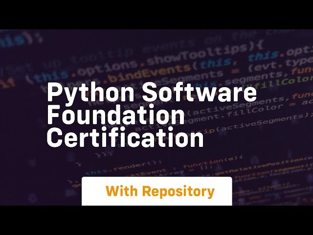 python software foundation certification