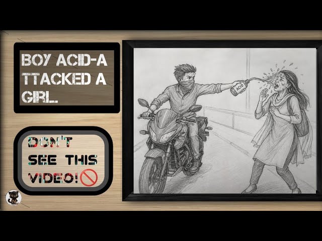 Boy Acid-Attacked A Girl... 😱 Pencil Sketch Drawing Tutorial
