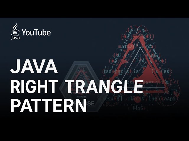 Right Triangle Star Pattern Program in Java | Nested Loop Pattern | Part-5