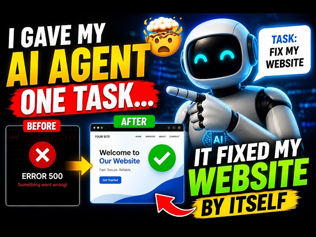 I Gave My AI Agent One Task... It Fixed My Website by Itself 🤯