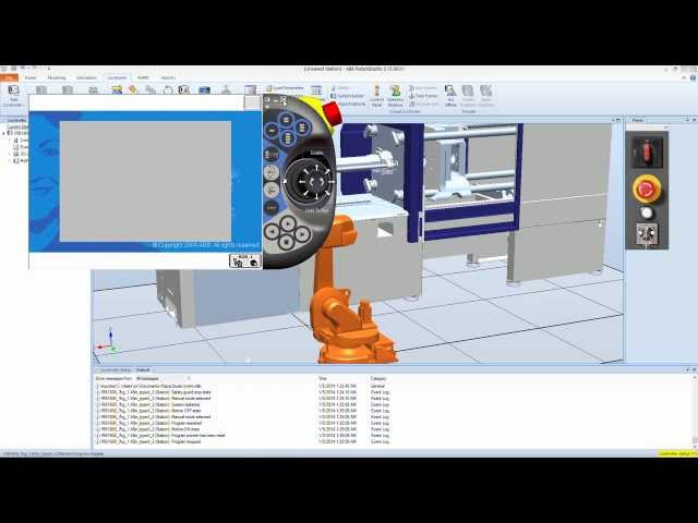 RobotStudio 5.15 Tutorial: Move Mechanism To Pose using a Digital Output