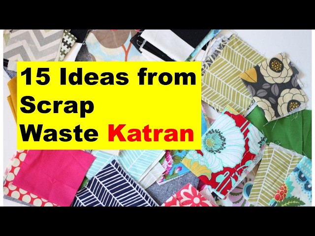 15 WASTE SCRAP FABRIC SEWING PROJECT YOU NEED TO TRY | RECYCLE OLD CLOTHES @diyprocessbyhema