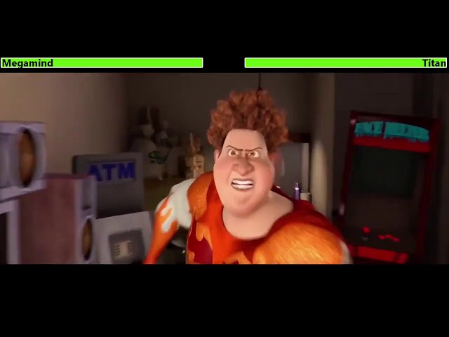 Megamind vs. Titan (First Fight) with healthbars (50K Subscriber Special)