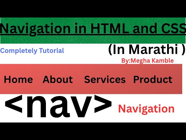 🚀 Learn Navigation Menu in HTML & CSS from beginner to advanced