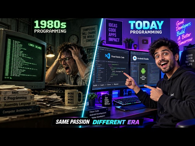 How Coding Was A NIGHTMARE Before IDEs! (VS Code, IntelliJ & Android Studio History) Ep.5 | Awan IGD