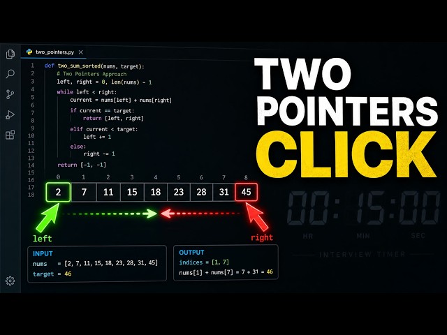13 Python Two Pointer Problems for Interviews