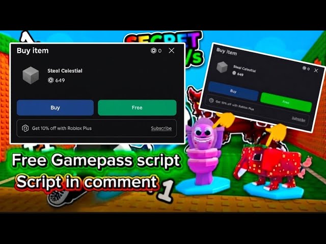 Free gamepass script roblox free gamepass script script free gamepass