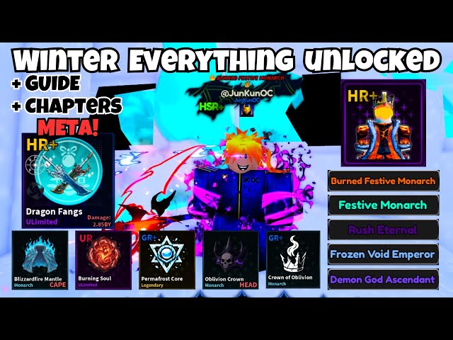 Arise Crossover - How To Get Max Damage (All Winter Items Showcase)