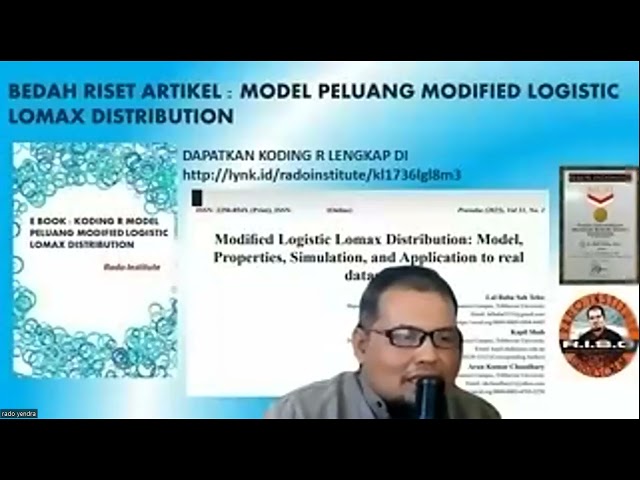 BEDAH RISET ARTIKEL, MODIFIED LOGISTIC LOMAX DISTRIBUTION
