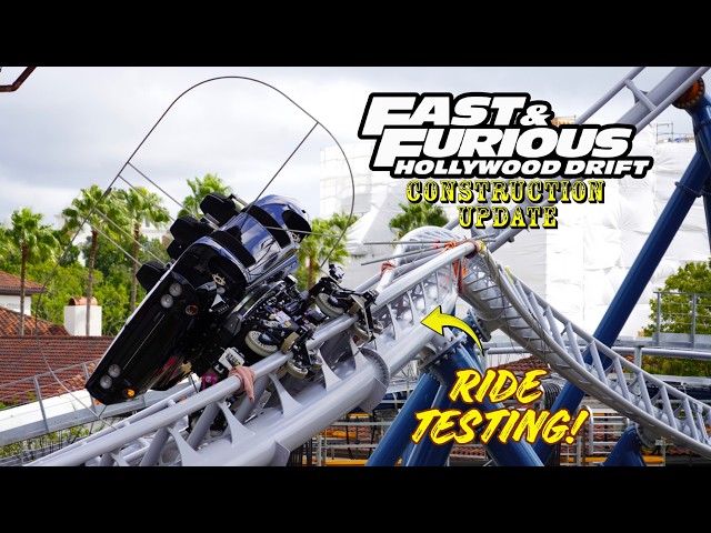 Universal Orlando Resort Fast & Furious: Hollywood Drift Roller Coaster Construction Update 9.24.26