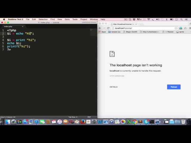 Tutorial 1-PHP Basics : Difference in echo print and printf