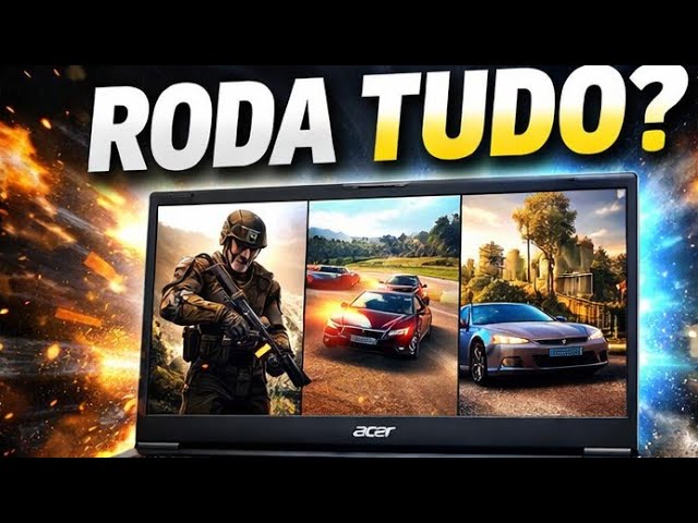 ESSE NOTEBOOK GAMER SURPREENDE! ACER NITRO V15 i7 + RTX 3050