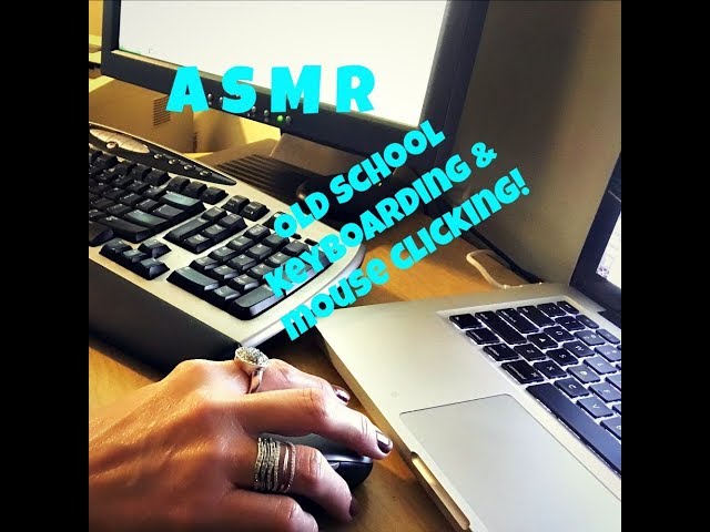 ASMR | Old-School Computer Keyboarding | Typing Sounds | Mouse Clicks | No Talking