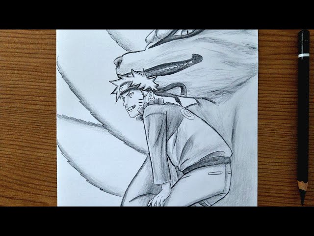 How To Draw Naruto And Kurama || Easy Anime Drawing Tutorial
