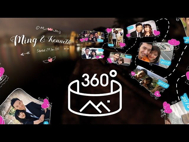 360 Love story & Wedding proposal (animation from scratch)