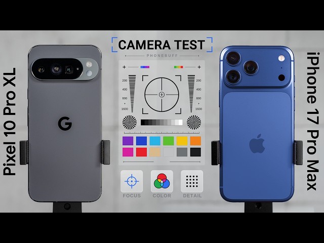 Google Pixel 10 Pro vs. iPhone 17 Pro Camera Test (Lab Tested)