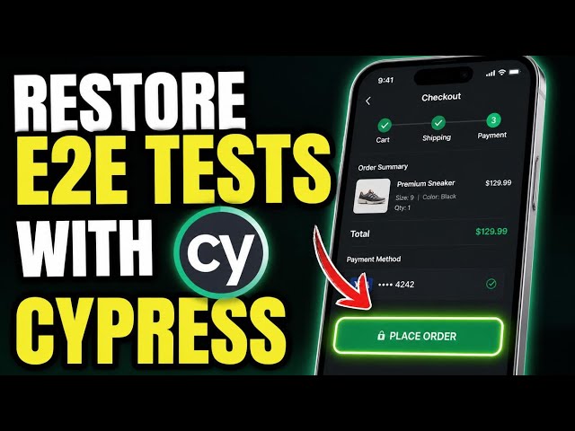 How to restore E2E tests with Cypress on mobile web apps - Detailed Guide