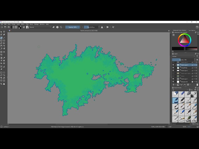 Worldbuilding Dump #1 - Map Making (no commentary, no music)