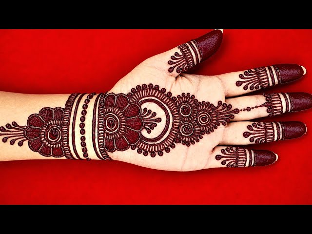 Mehndi Design Simple Back Hand | Easy And Beautiful Mehndi Design For Girls |Mehndi Ka Design|836