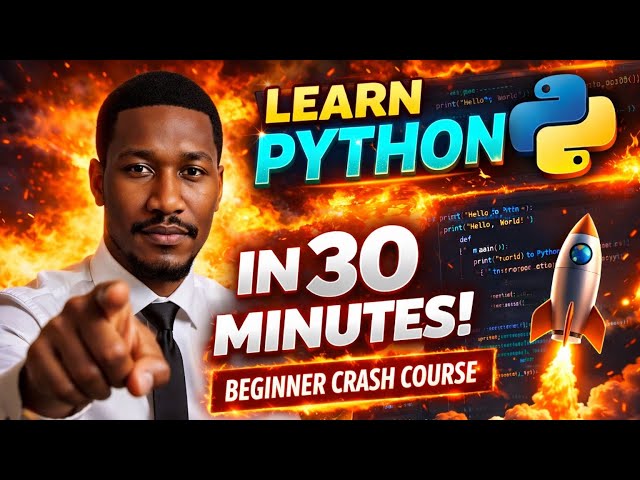 Learn Python in 30 Minutes (Beginner Crash Course) #Python#LearnPython